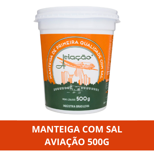 Manteiga com Sal Aviação 500g