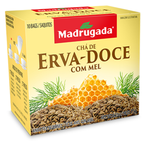 Chá de Erva-Doce com Mel Madrugada 10g