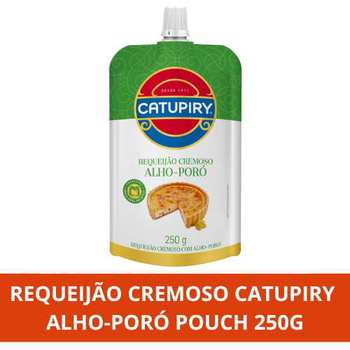 Requeijão Alho-Poró Catupiry Pouch 250g