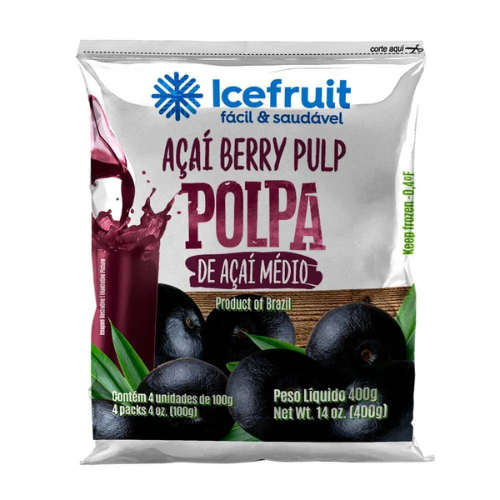 Polpa de Açaí Médio Ice Fruit 400 g