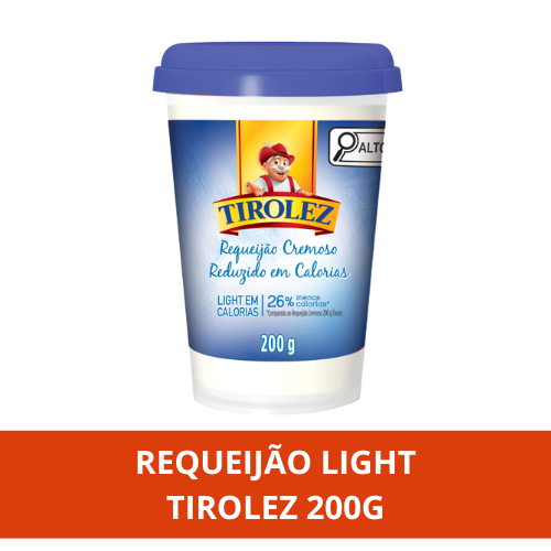 Requeijão Cremoso Light Tirolez 200g