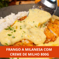 Frango à Milanesa com Creme de Milho