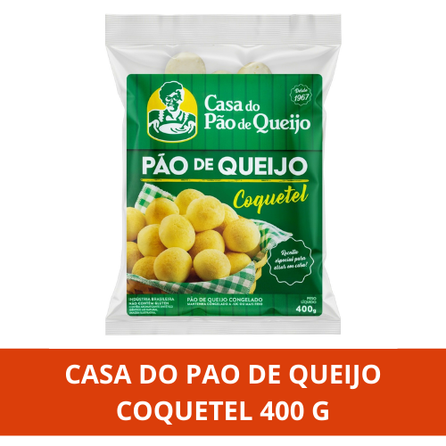 Casa do Pão de Queijo Coquetel 400 g