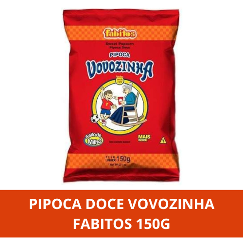 Pipoca Doce Vovozinha Fabitos 150g