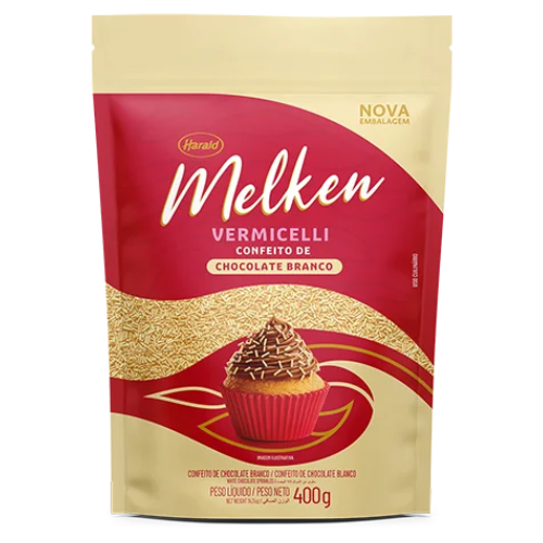 Vermicelli de Chocolate Branco Melken 400g